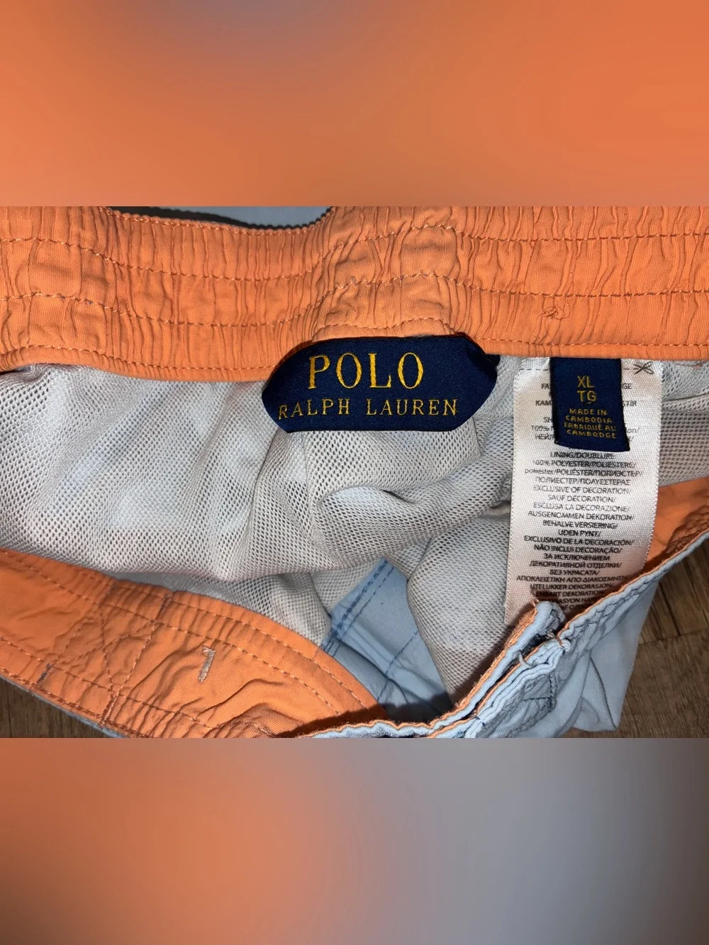 Polo Ralph Lauren Light Blue Swim Shorts with Coral Pony